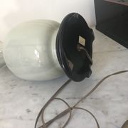 Lampe en céramique vintage vert céladon