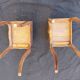 Tables de chevet en bois de noyer style Louis XV