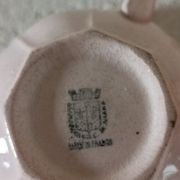 Art Deco ironstone milk jug and cup