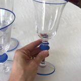 Set of 7 Paco Rabanne stemmed glasses