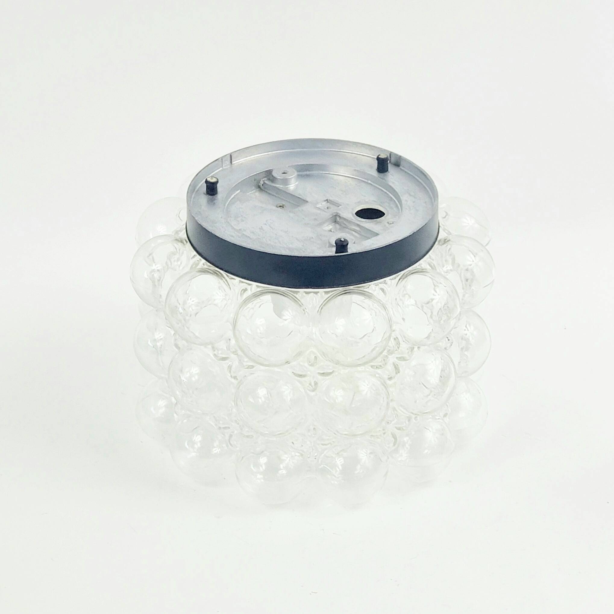 Transparent Bubble Glass Ceiling Light by Helena Tynell for Limburg, 1960s