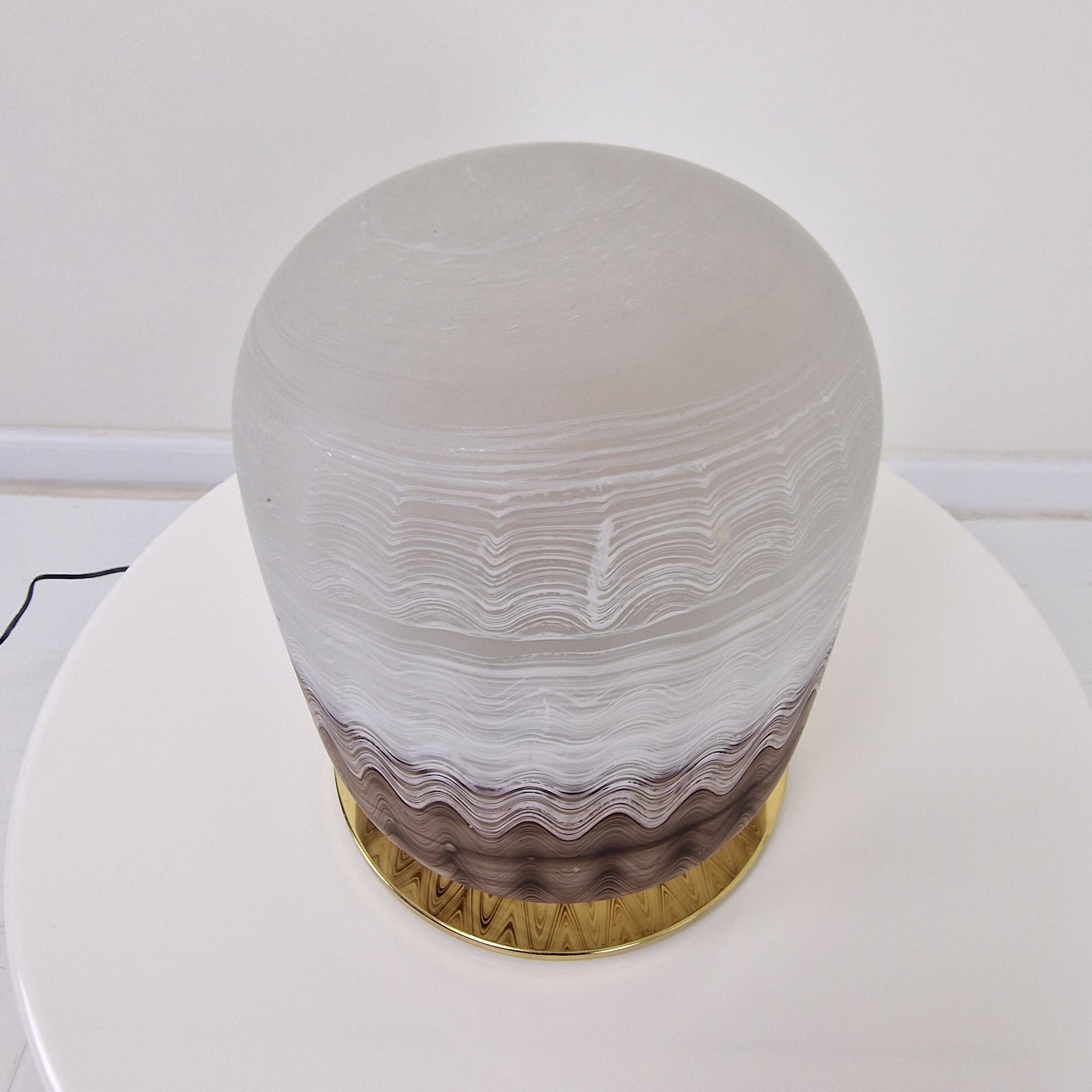 Vintage Hand-Blown Murano Glass Table Lamp, Italy, circa 1970