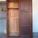 Armoire bois portes coulissantes, armoire bois, meuble de rangement vintage