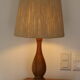 Pied de lampe bois « quille » 360mm (sans abat-jour)