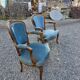 Pair of Louis XV style cabriolet armchairs
