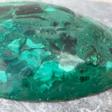 Ashtray or empty pocket in malachite and bronze