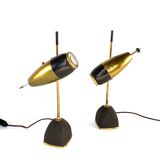 Oscar Torlasco, pair of table lamps modele 577, Lumi Milan, 1960