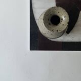 Pear-shaped vase in pyrite stoneware, La borne France 1950