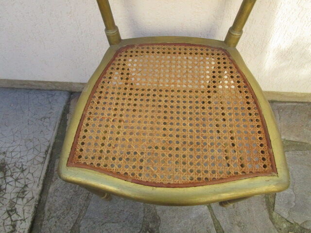 Antique chair, gilded-canned