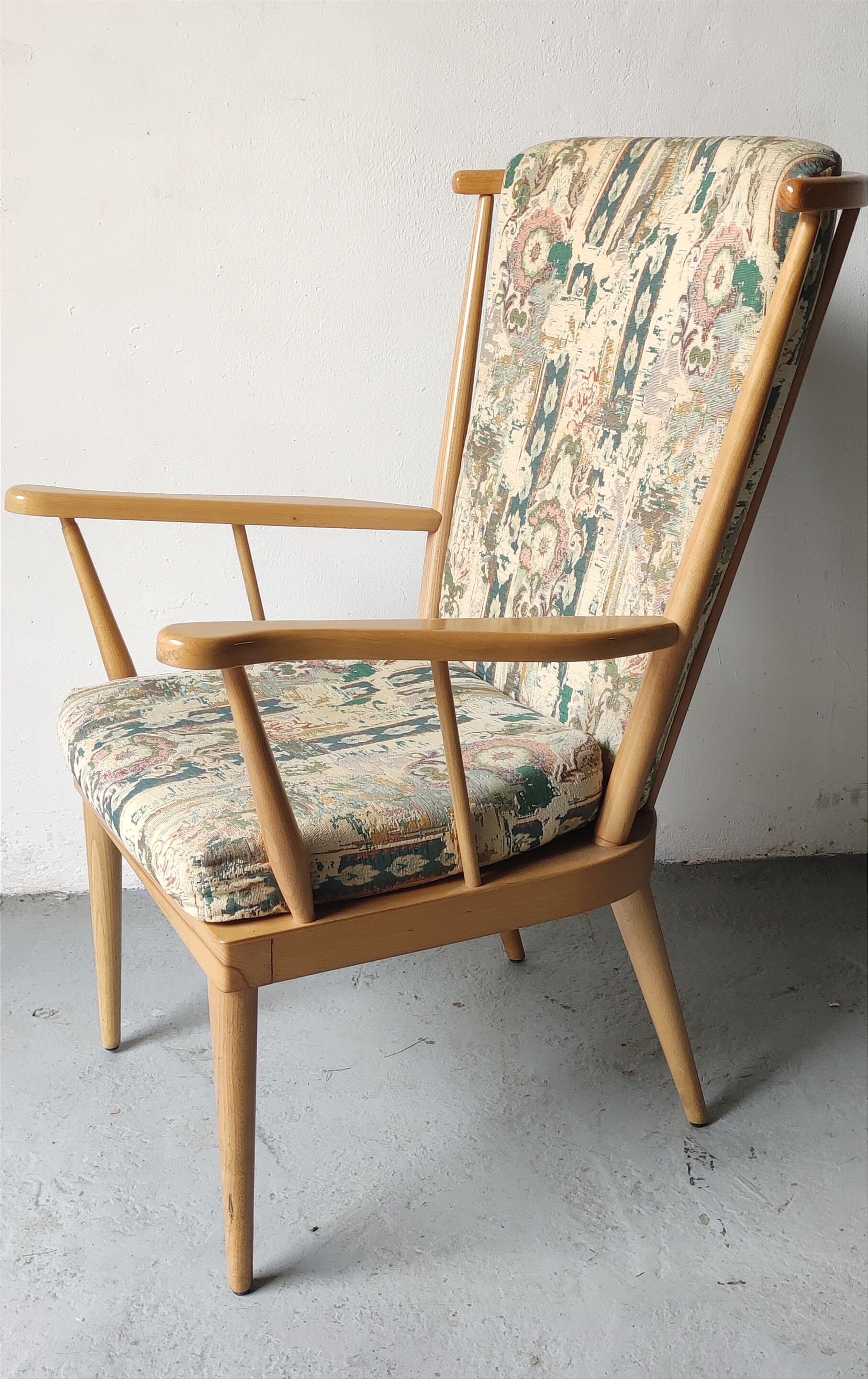 Pair of Baumann fan armchairs