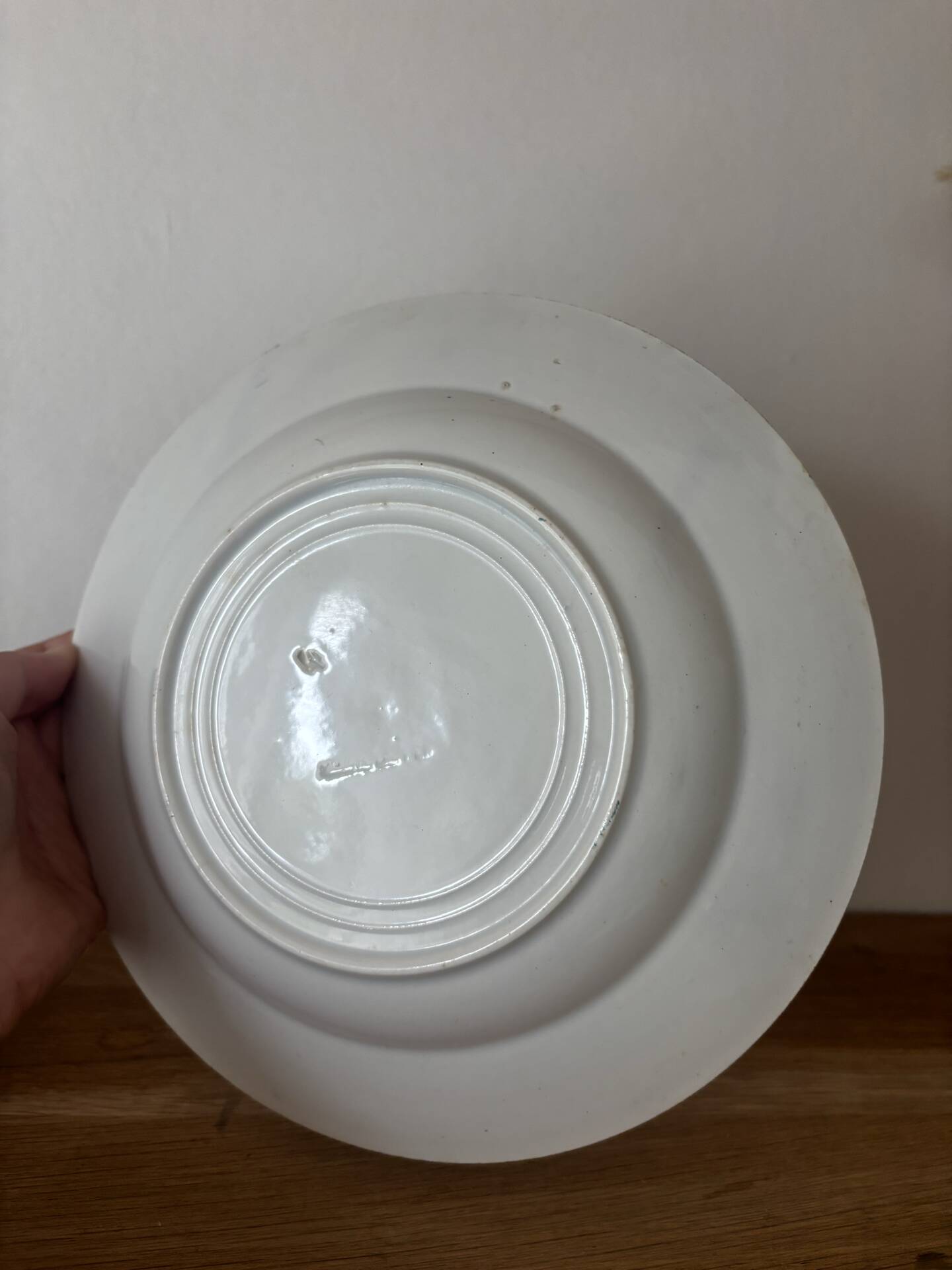 Set of 3 deep plates Terre de Fer St Amand bouquet