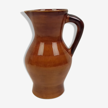 Brown ceramic jug Saint Clément 1 Litre
