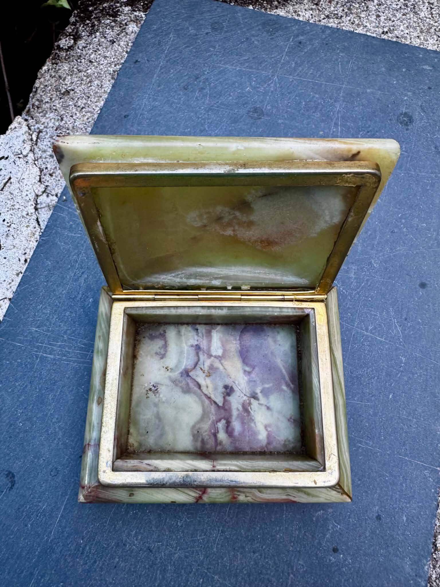 Onyx catchall from Italy, 1960s.