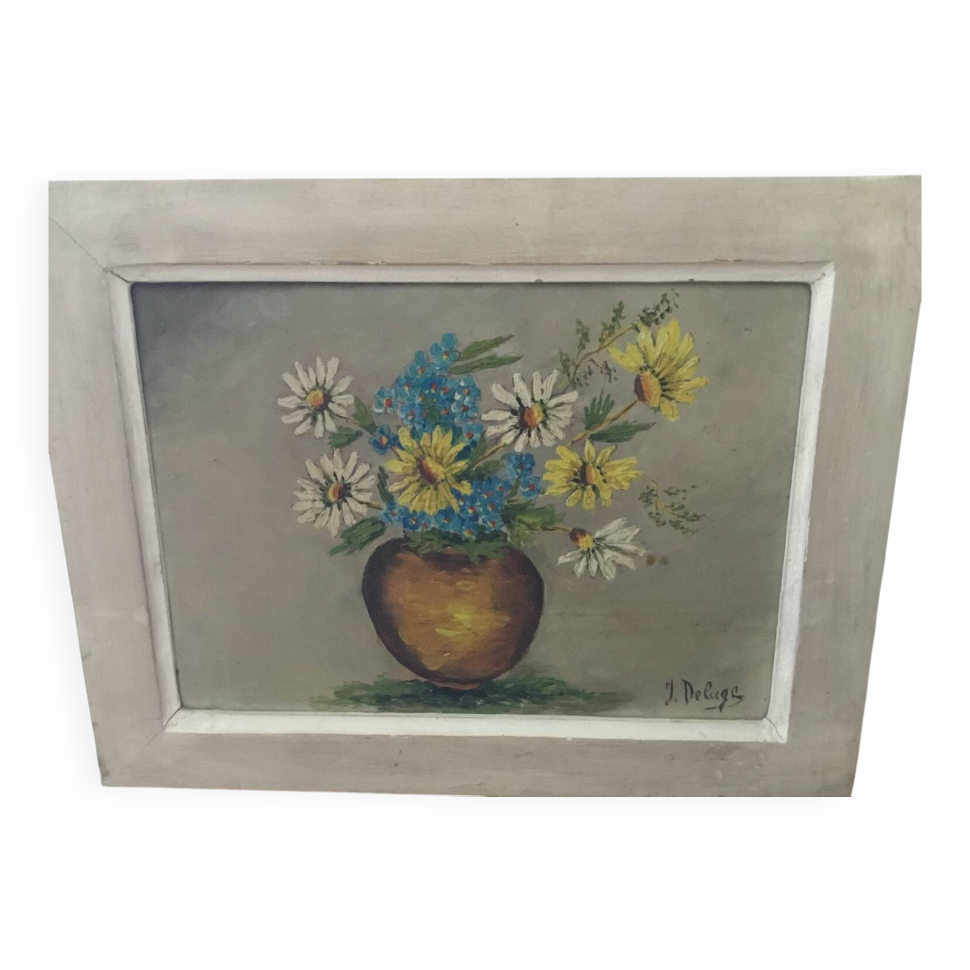 Oil painting by J Delage