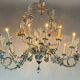 Rezzonico Gondola Chandelier In Multicolored Murano Glass Circa 1900