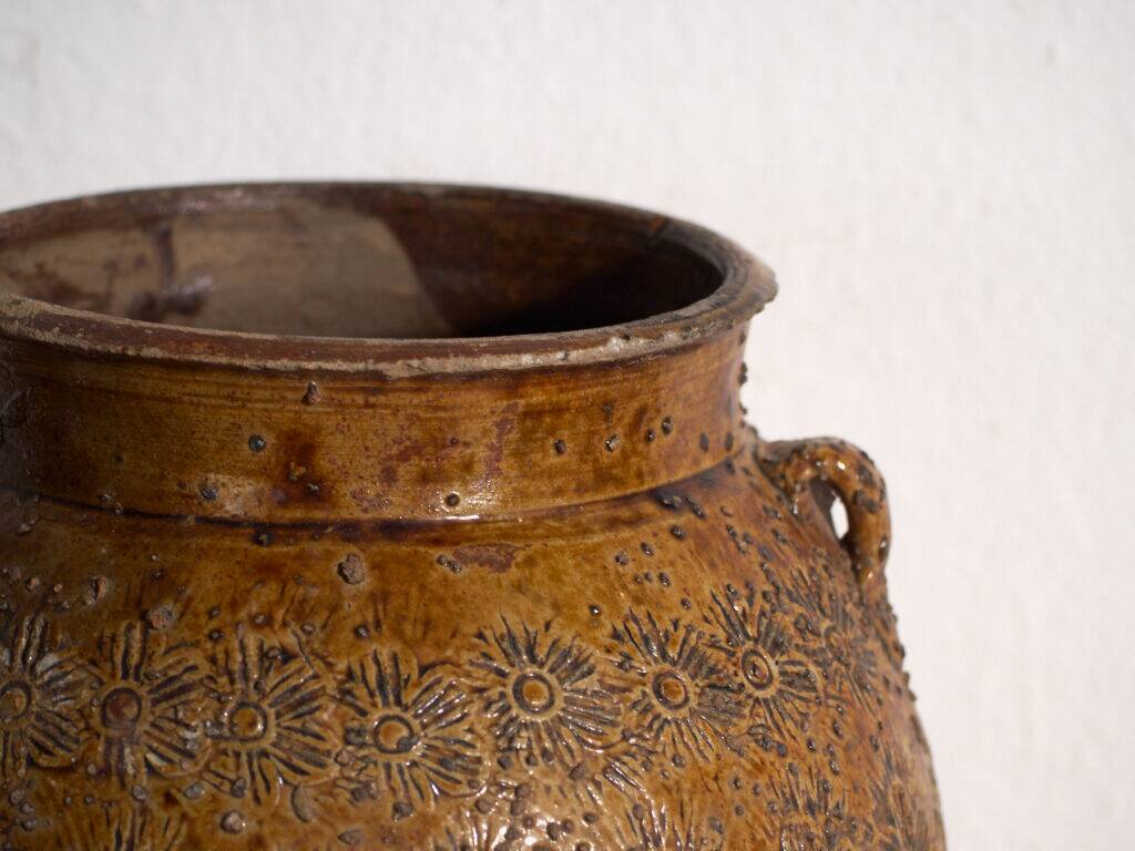 Ancient Chinese glazed stoneware vase – China, circa 1900