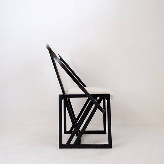 "Contrast" Armchair by Pascal Mourgue 1982 - Faux Sheepskin upholstery
