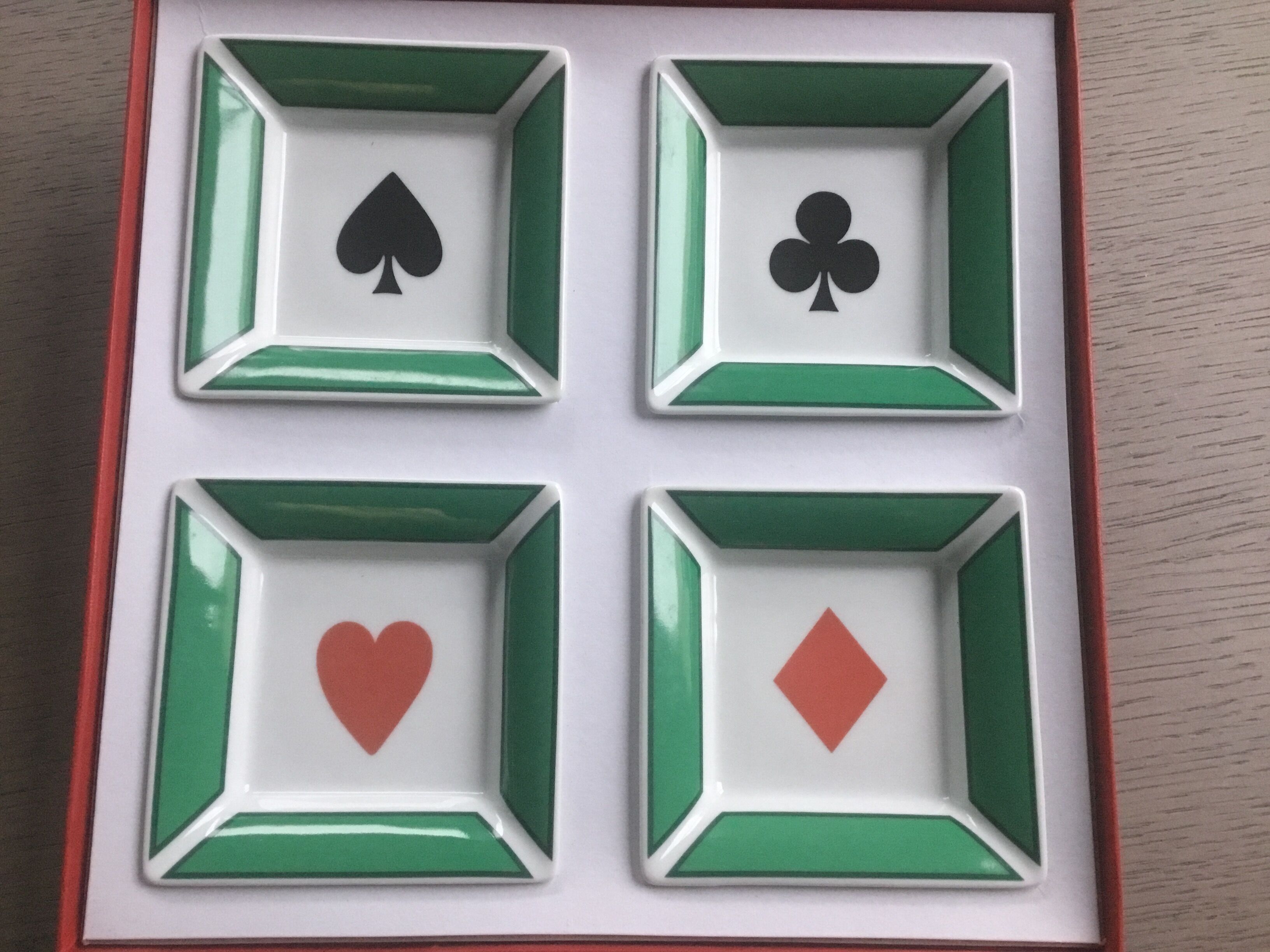 Set of 4 pocket drains pattern playing cards