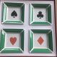 Set of 4 pocket drains pattern playing cards