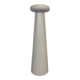 Contemporary vase white enamel H31cm