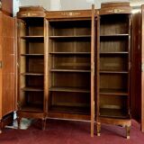 Louis XVI style showcase library in marquetry