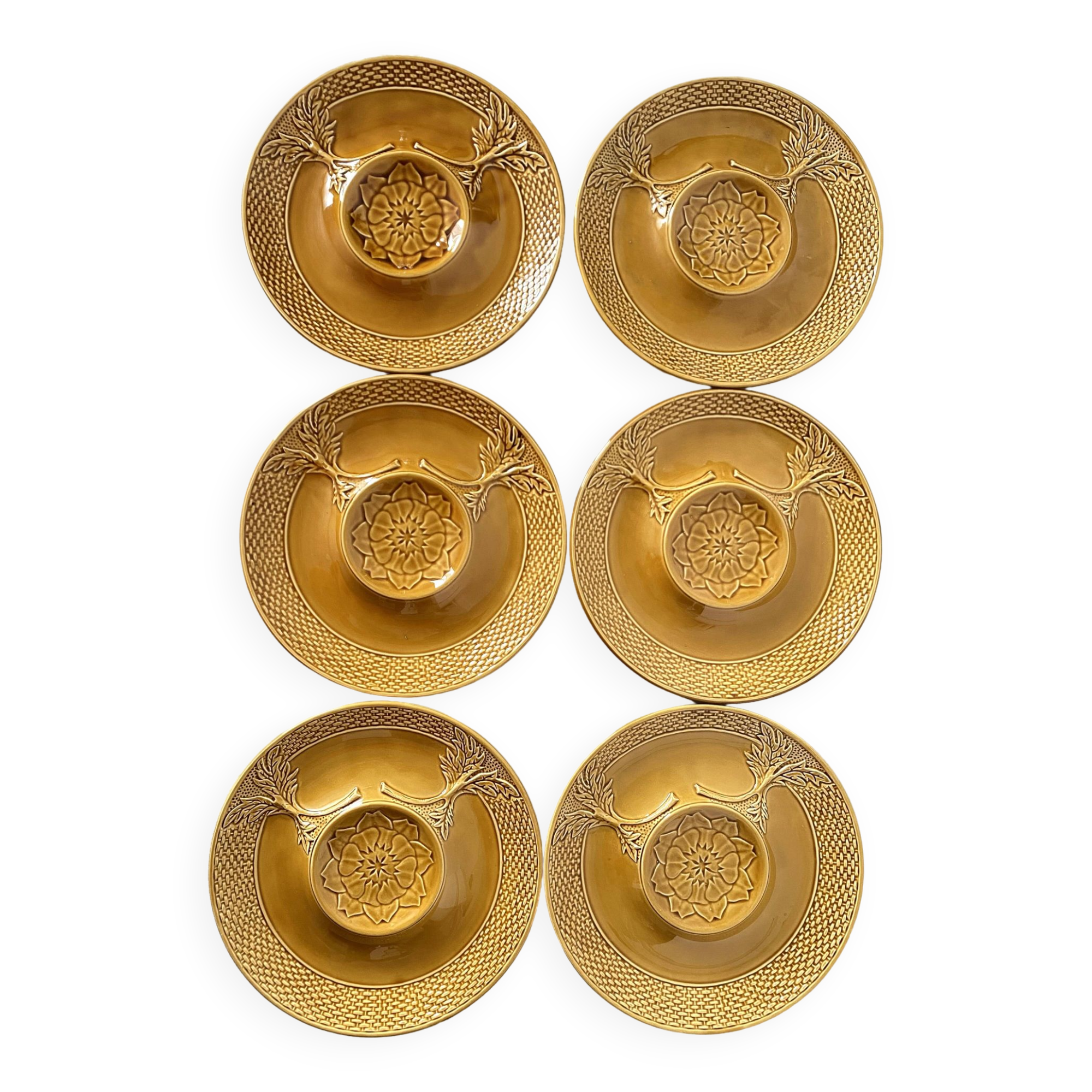 70s artichoke plates
