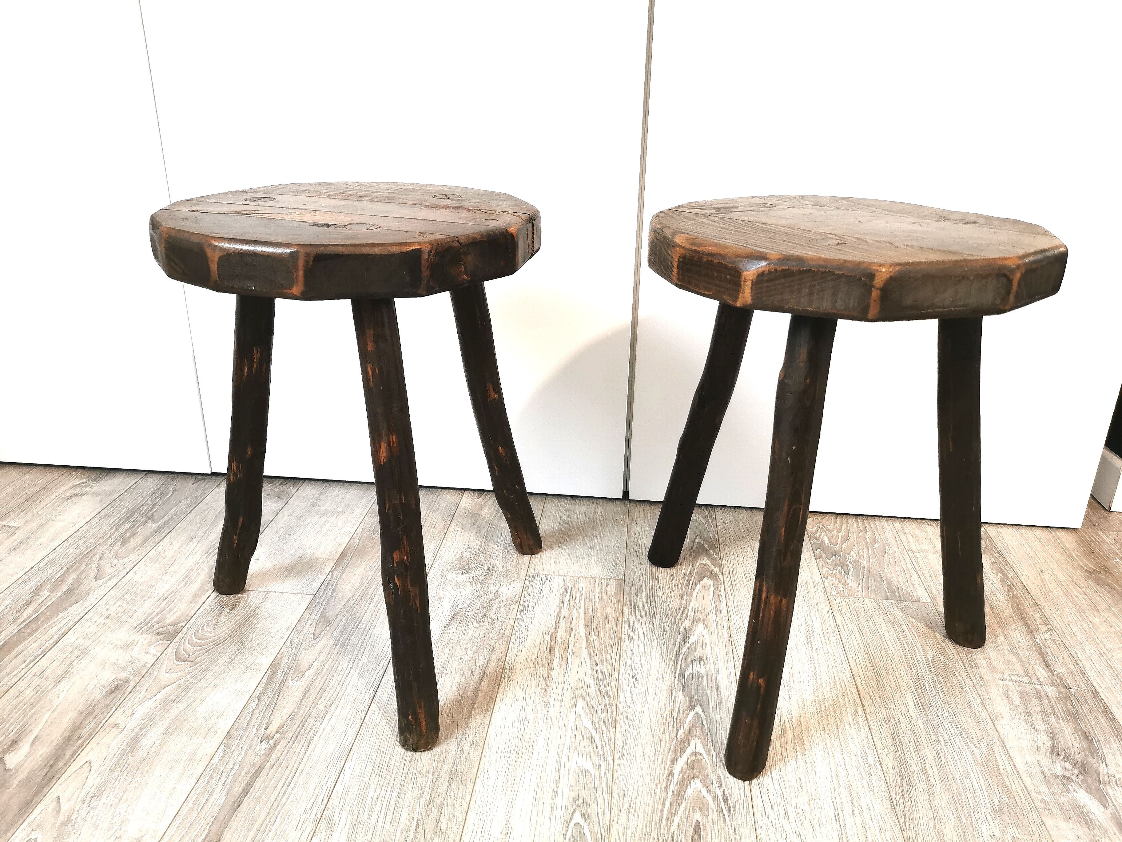 Pair of tripod stools