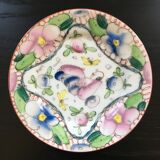 Assiette ancienne décor floral