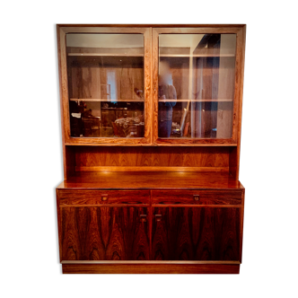 2-body display case in Rio rosewood signed by designer Erik Brouer