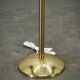 Space Age Bubble Glass and Brass Floor Lamp, Czechoslovakia, 1970s