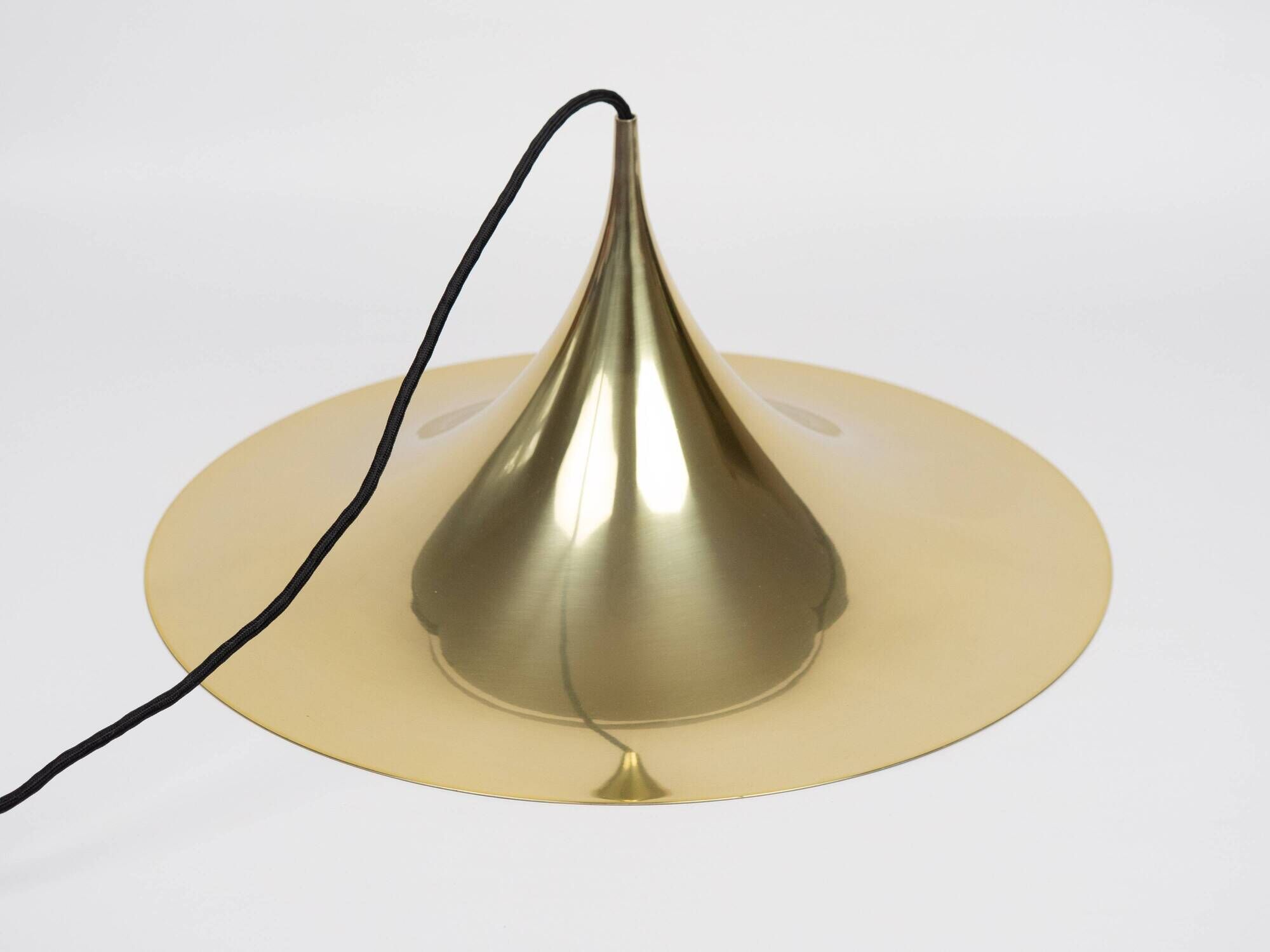 Vintage Semi Pendant Lamp by Fog & Mørup, 47 cm, Danish Mid-Century Design,