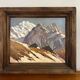 Marcel Wibault Winter Mountain Painting