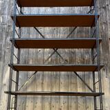 String wood and metal shelf