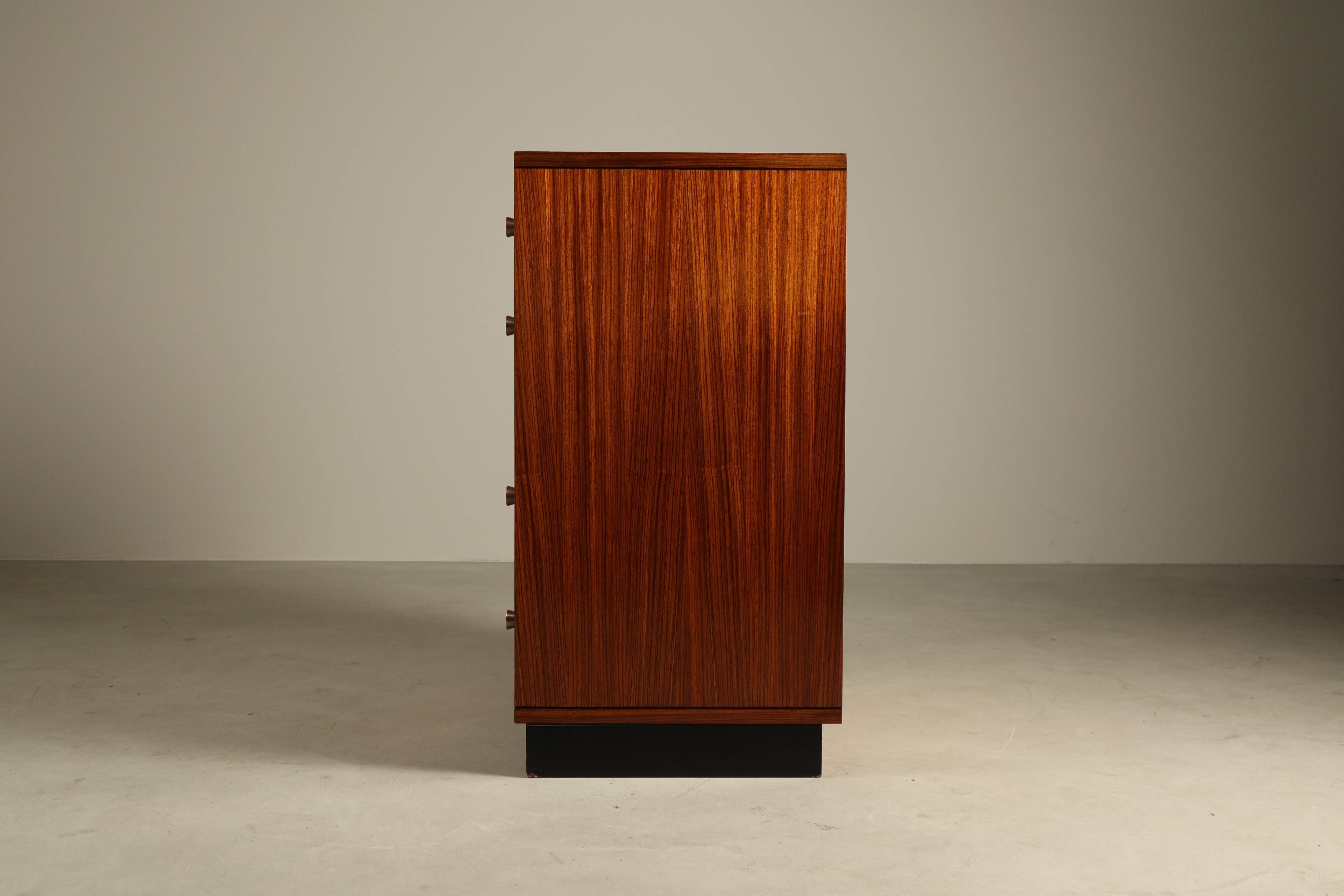 Alfred Hendrickx for Belform – Zebrano chest of drawers, 1960s