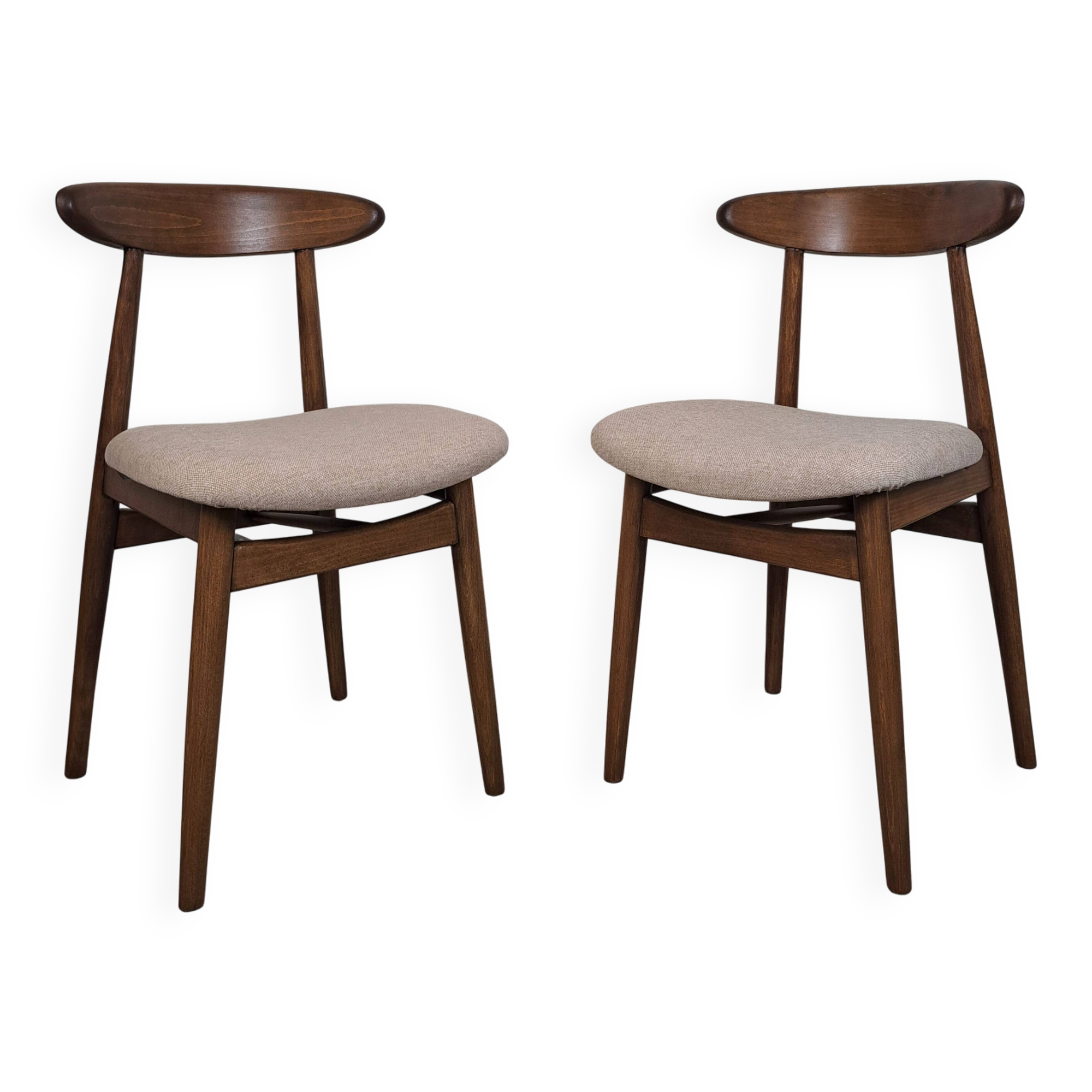 Chaises rénovées de l'époque communiste, années 1960, Pologne