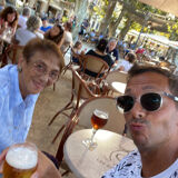 Habitat round table with glass top