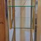 Kim MOLTZER illuminated bookcase in chromed metal.