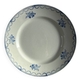 Saint-Amand plate with floral decoration
