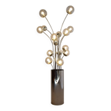Mid-Century Modern Chrome Italian Floor Lamp by Lumi