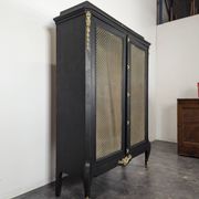 Bibliothèque vitrée en bois noirci époque Napoléon III