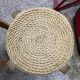 Paire de tabourets scandinave en jonc 70’s