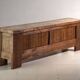 Polychrome carved antique buffet in pine – Xinjiang, circa 1900