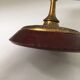 Antique beautiful hard stone candlestick, jasper, red marble, 19th century