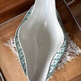 Saucière sur dormant en Terre de Fer Gien modèle Montigny vert