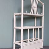 Vintage rattan shelf