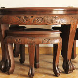 Chinese coffee table carved wood