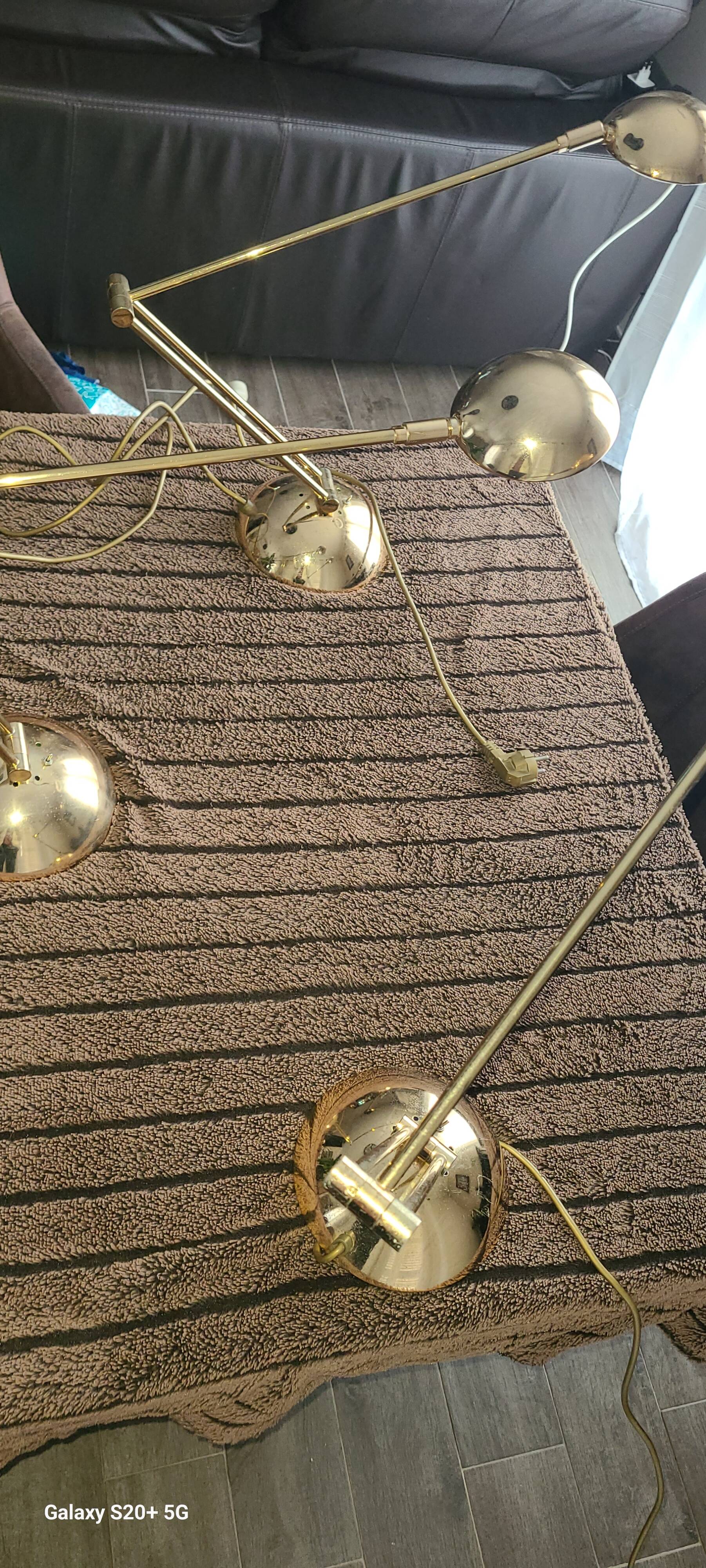 3 lampes de bureau vintage Zonca Voghera