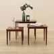 Set of three rosewood coffee tables, Danish design, 1960s, made in Denmark