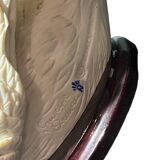 Set of two sculptures representing swans by Guiseppe Armani