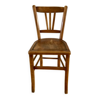 chaise de bistrot Luterma en bois de hêtre années 50